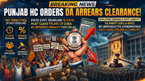 “Punjab HC Orders State to Clear Pending DA Arrears in 15 Days or Face 6% Interest Penalty”