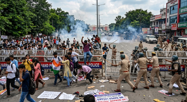 Clashes in Ranchi: Police Resort to Lathi Charge as Thousands of Job Aspirants March to Jharkhand Assembly