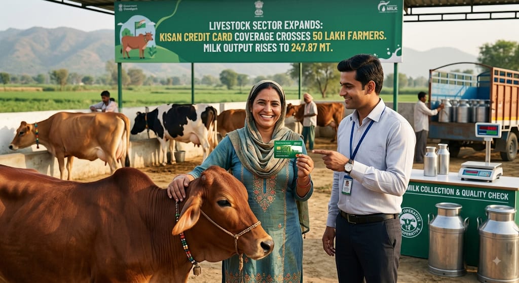 Record 247.87 MT Milk Production and 50+ Lakh KCC Beneficiaries Signal Surge in India’s Animal Husbandry Sector