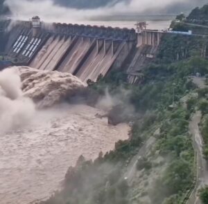Salal Dam Spillway Gates Opened Amid Rising Water Levels in Chenab River